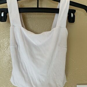 ILLA ILLA White Ribbed Crop Top